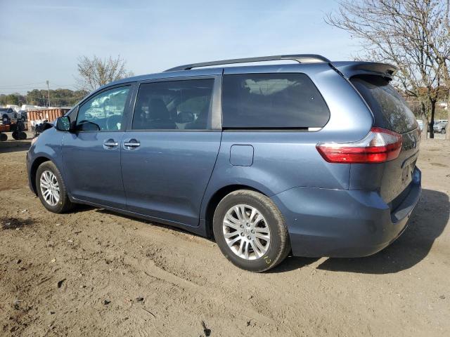 TOYOTA SIENNA XLE 2017 blue  gas 5TDYZ3DC6HS824687 photo #3