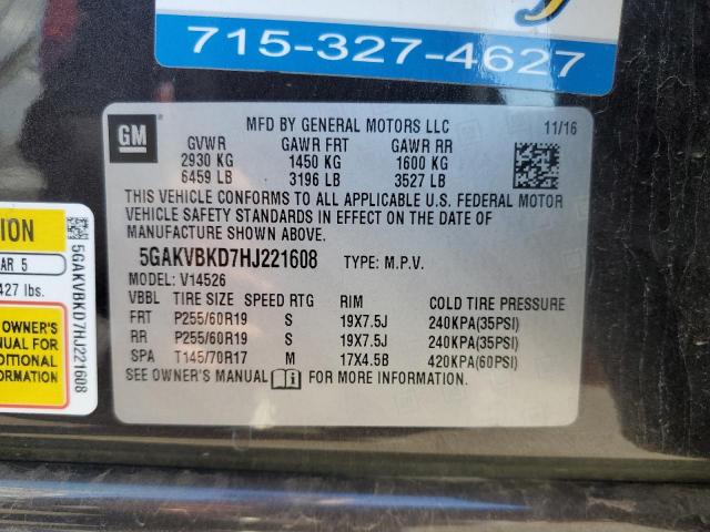 2017 BUICK ENCLAVE - 5GAKVBKD7HJ221608