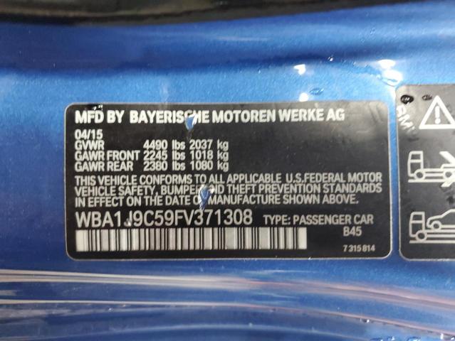 VIN WBA1J9C59FV371308 2015 BMW M2 no.12