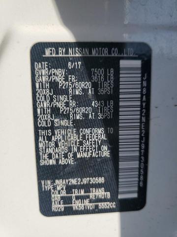2018 NISSAN ARMADA PLA - JN8AY2NE2J9730586