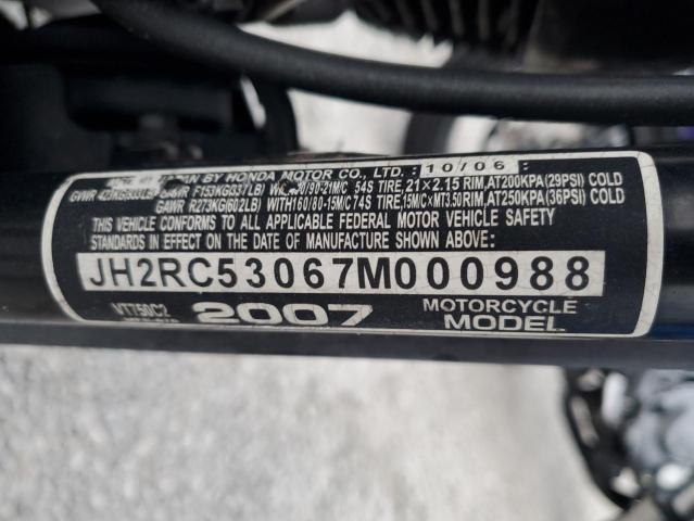 2007 HONDA VT750 C2 JH2RC53067M000988