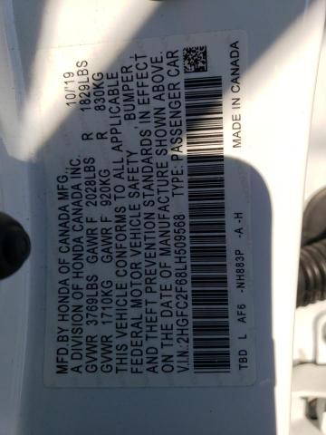 2020 HONDA CIVIC LX - 2HGFC2F68LH509568