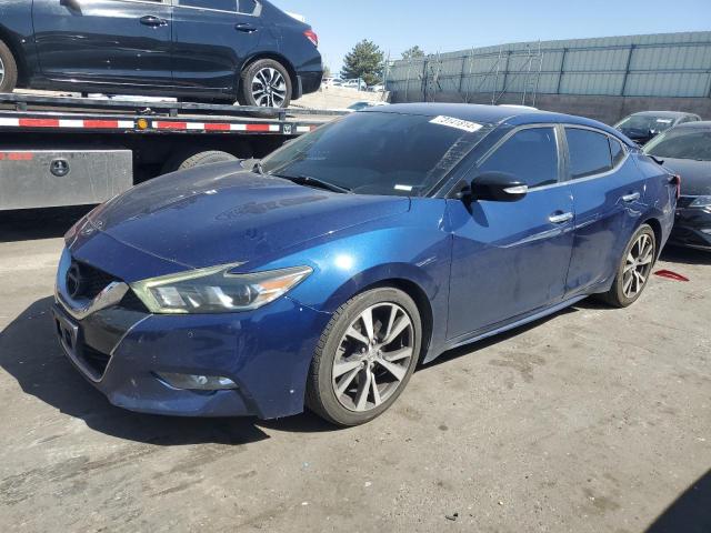 NISSAN MAXIMA S 2017 blue  gas 1N4AA6AP5HC377326 photo #1