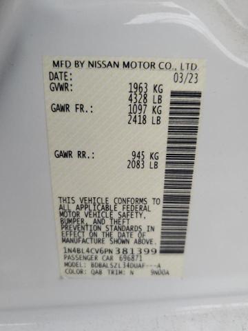 2023 NISSAN ALTIMA SR - 1N4BL4CV6PN381399