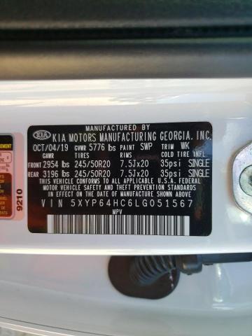 2020 KIA TELLURIDE - 5XYP64HC6LG051567