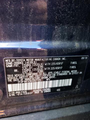 2019 TOYOTA RAV4 XLE - 2T3P1RFV2KC057125