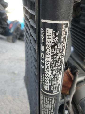2011 HONDA VT1300 CX JH2SC6143BK000657