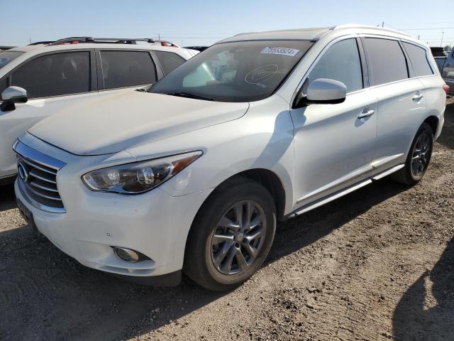 INFINITI JX35 2013 white  gas 5N1AL0MMXDC329040 photo #1