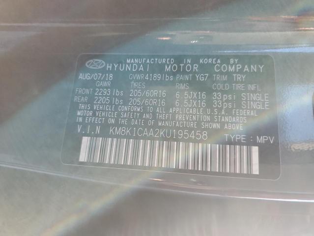 2019 HYUNDAI KONA SE - KM8K1CAA2KU195458