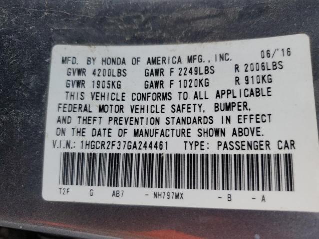 2016 HONDA ACCORD LX - 1HGCR2F37GA244461