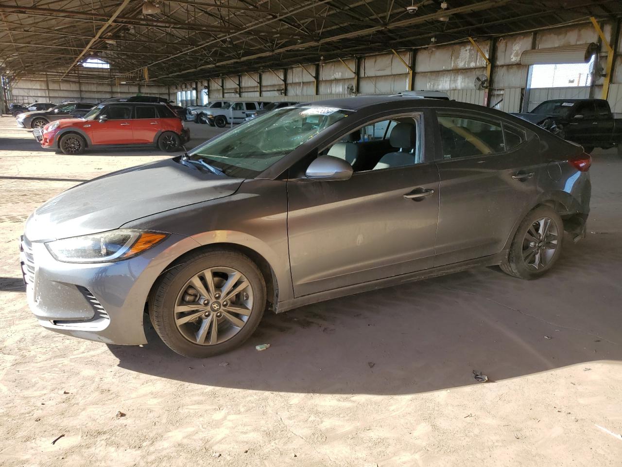 HYUNDAI ELANTRA SE 2018 gray  gas 5NPD84LF6JH264104 photo #1