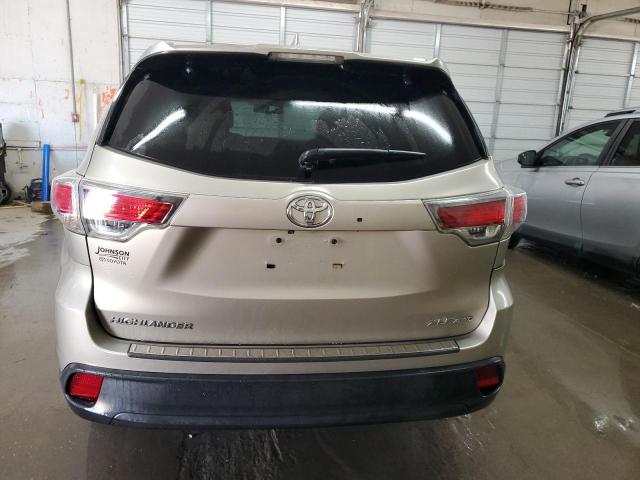 VIN 5TDJKRFH6ES037588 2014 Toyota Highlander, Xle no.6