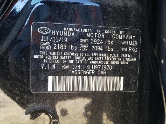 VIN KMHD74LF4LU971970 2020 Hyundai Elantra, SE no.12