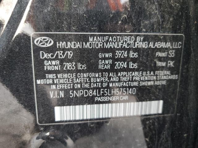 VIN 5NPD84LF5LH575140 2020 HYUNDAI ELANTRA no.12