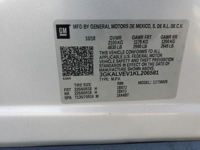 2019 GMC TERRAIN SL - 3GKALVEV1KL206581