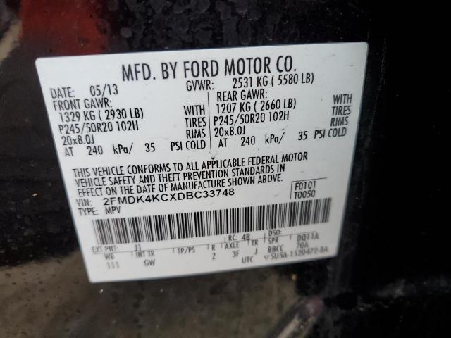 VIN 2FMDK4KCXDBC33748 2013 Ford Edge, Limited no.14