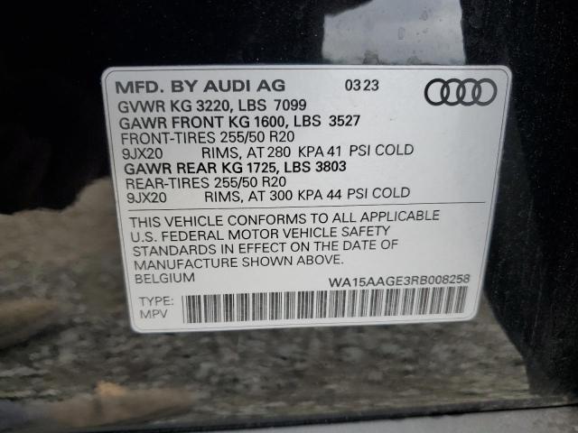2024 AUDI Q8 E-TRON WA15AAGE3RB008258