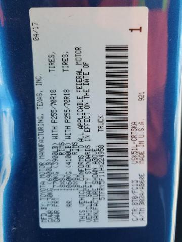 2017 TOYOTA TUNDRA DOU - 5TFRY5F11HX224958