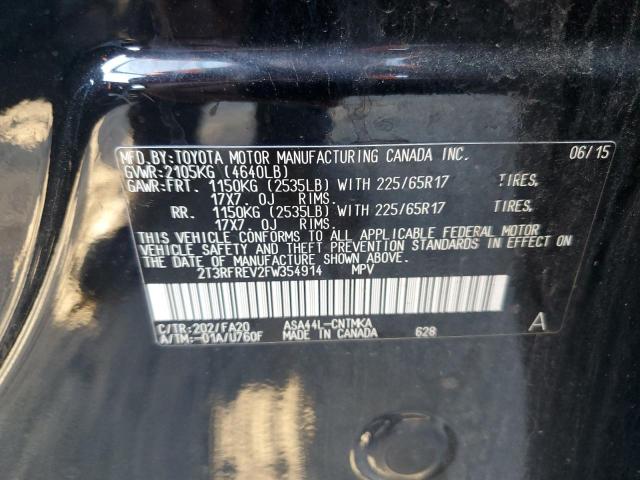 2015 TOYOTA RAV4 XLE - 2T3RFREV2FW354914