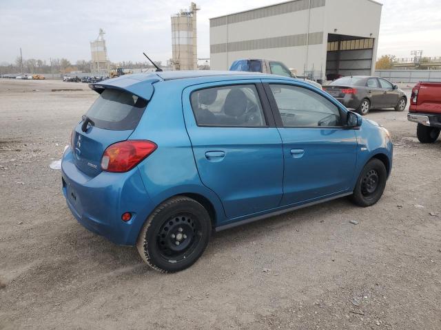 MITSUBISHI MIRAGE DE 2015 blue hatchbac gas ML32A3HJ7FH042263 photo #4