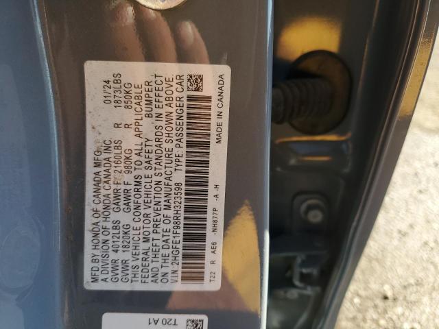 2024 HONDA CIVIC TOUR - 2HGFE1F98RH323598