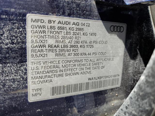 VIN WA1LXBF73ND016079 2022 Audi Q7, Premium Plus no.14