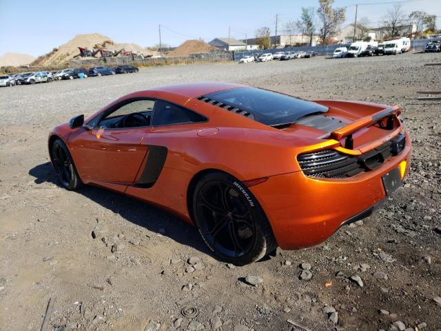 MCLAREN AUTOMOTIVE MP4-12C 2012 orange coupe gas SBM11AAA6CW001564 photo #3