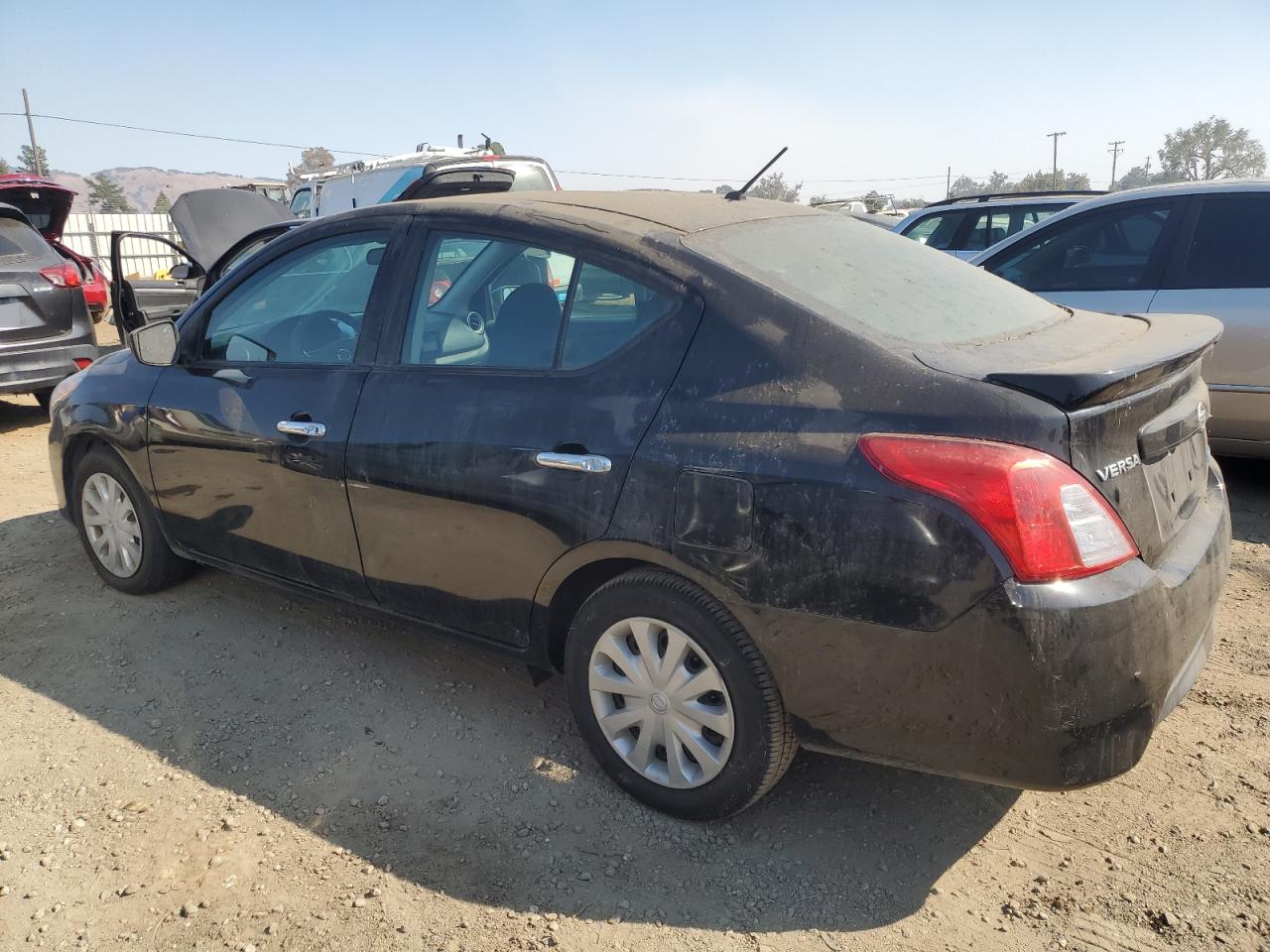 NISSAN VERSA S 2015 black  gas 3N1CN7AP9FL858844 photo #3