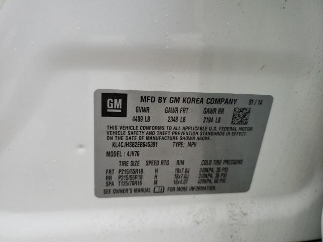 VIN KL4CJHSB2EB645391 2014 Buick Encore, Premium no.13