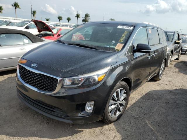 KIA SEDONA EX 2016 black sports v gas KNDMC5C14G6170282 photo #1