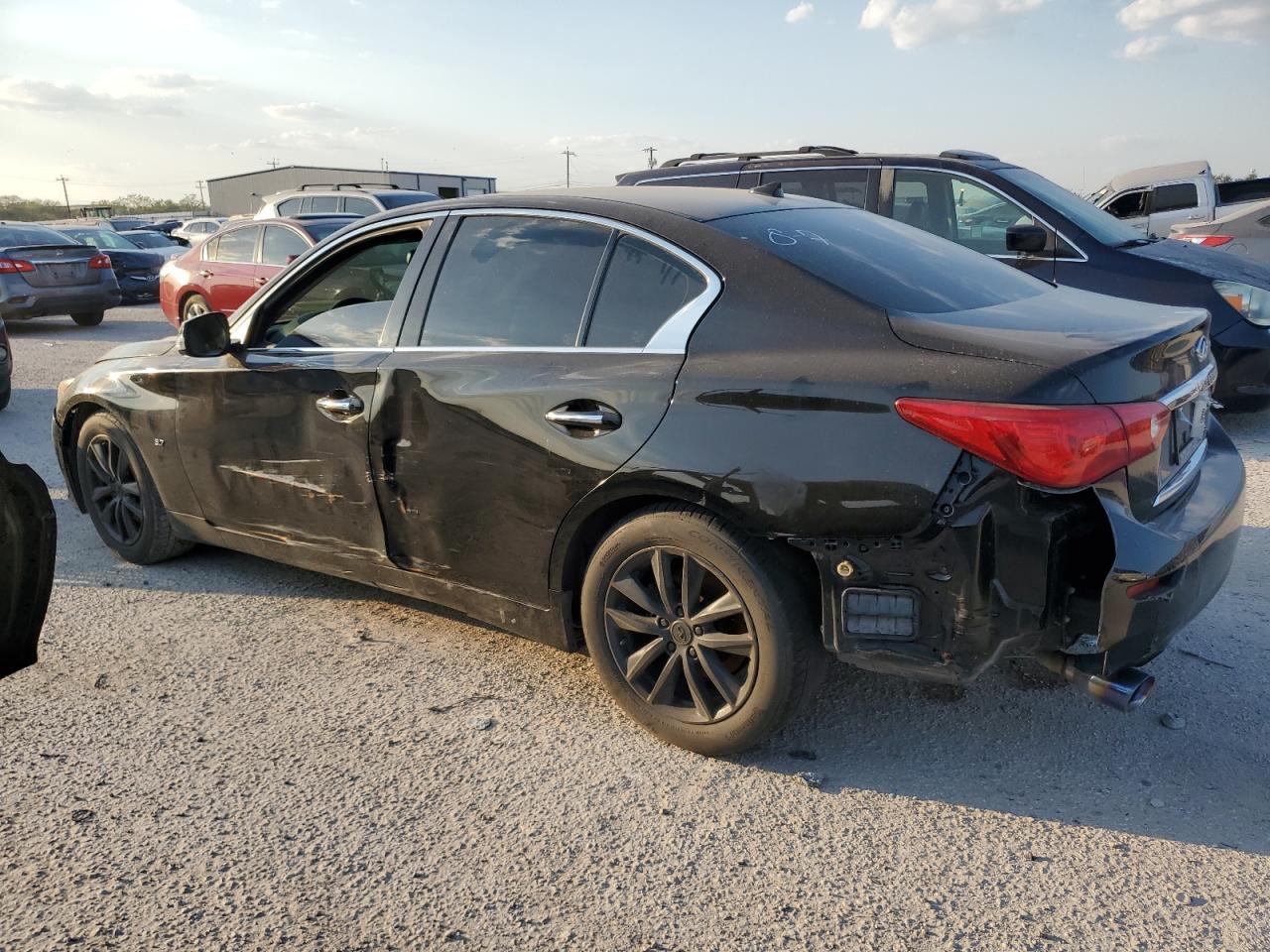 INFINITI Q50 BASE 2015 black sedan 4d gas JN1BV7AP8FM336448 photo #3