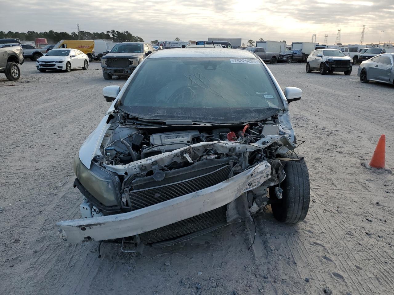 Lot #2911418652 2014 HONDA CIVIC HYBR