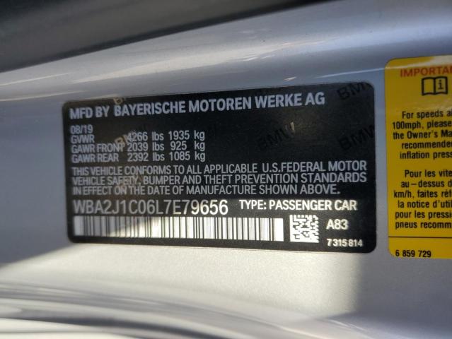 VIN WBA2J1C06L7E79656 2020 BMW 2 SERIES no.12