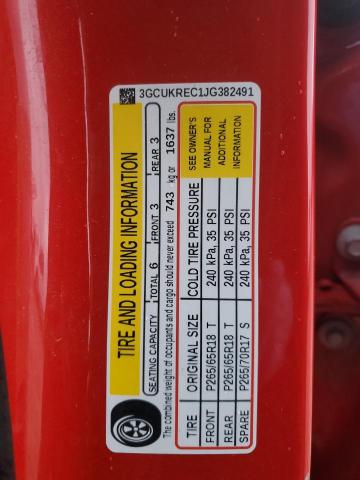 2018 CHEVROLET SILVERADO - 3GCUKREC1JG382491