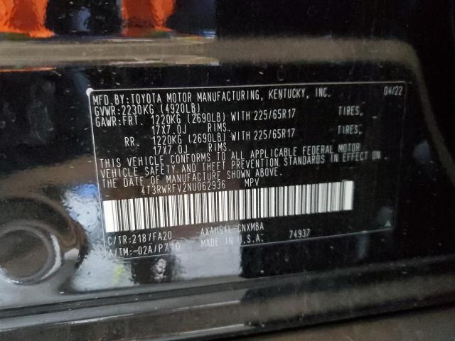 2022 TOYOTA RAV4 XLE - 4T3RWRFV2NU062936