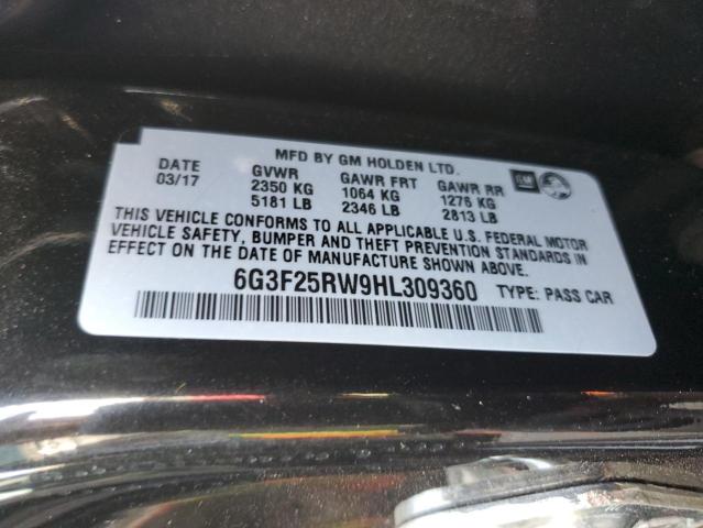 2017 CHEVROLET SS - 6G3F25RW9HL309360