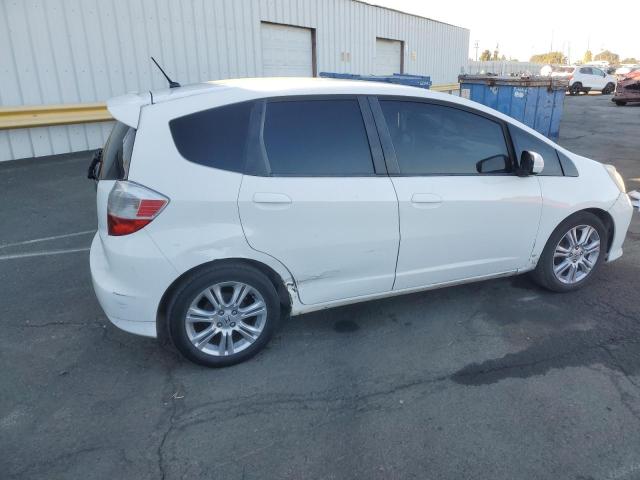 HONDA FIT SPORT 2009 white hatchbac gas JHMGE88419S005892 photo #4