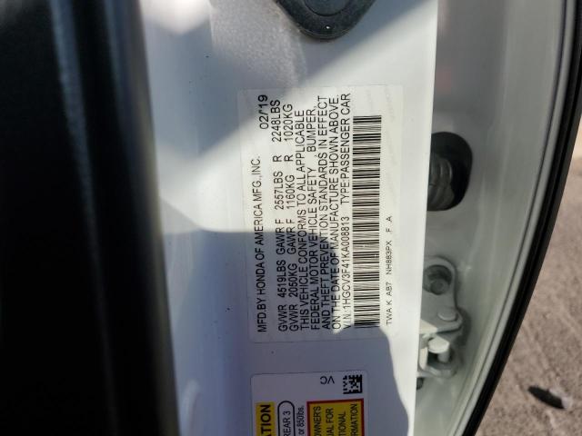 2019 HONDA ACCORD HYB - 1HGCV3F41KA008813