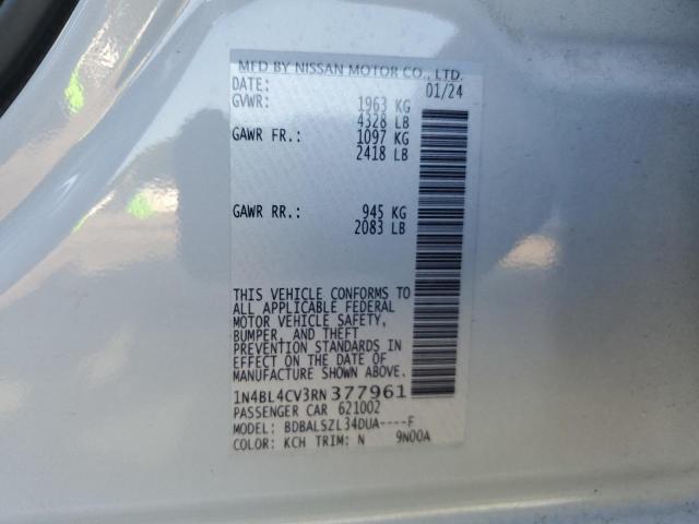2024 NISSAN ALTIMA SR - 1N4BL4CV3RN377961