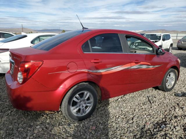 CHEVROLET SONIC LT 2013 red sedan 4d gas 1G1JC5SB4D4187192 photo #4