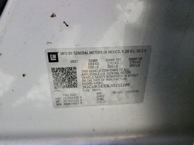 2018 CHEVROLET SILVERADO - 3GCUKSEC6JG211209