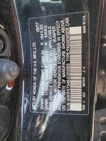 2018 HONDA CIVIC SPOR - SHHFK7G49JU202553