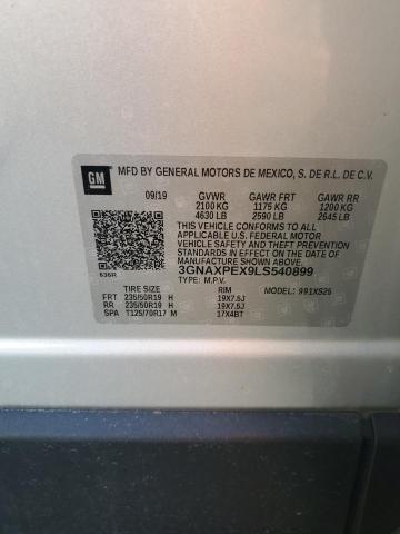 2020 CHEVROLET EQUINOX PR - 3GNAXPEX9LS540899