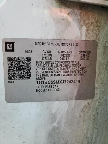 2018 CHEVROLET CRUZE LS - 1G1BC5SMXJ7242499
