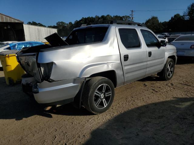 HONDA RIDGELINE 2012 silver crew pic gas 5FPYK1F77CB456114 photo #4