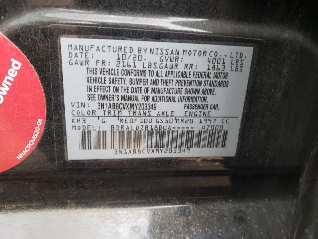 2021 NISSAN SENTRA SV - 3N1AB8CVXMY203349