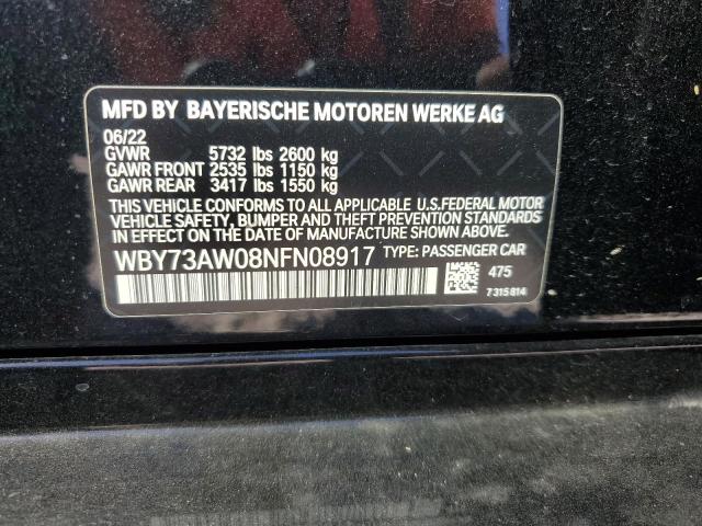 2022 BMW I4 EDRIVE - WBY73AW08NFN08917