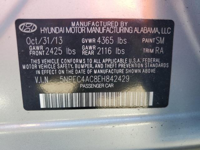 VIN 5NPEC4AC8EH842429 2014 Hyundai Sonata, SE no.12