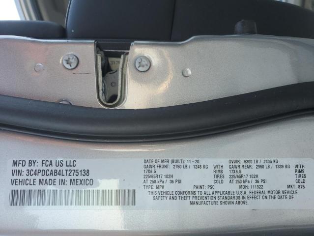 2020 DODGE JOURNEY - 3C4PDCAB4LT275138