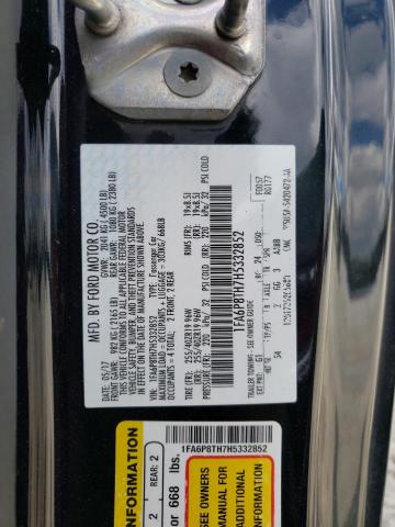 2017 FORD MUSTANG - 1FA6P8TH7H5332852